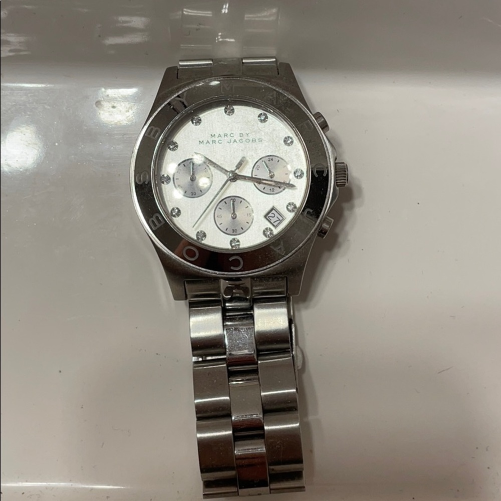 silver Marc by Marc Jacobs watch